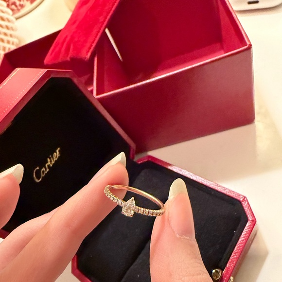 Cartier Jewelry - Cartier Enticelle Rose Gold Diamond Ring